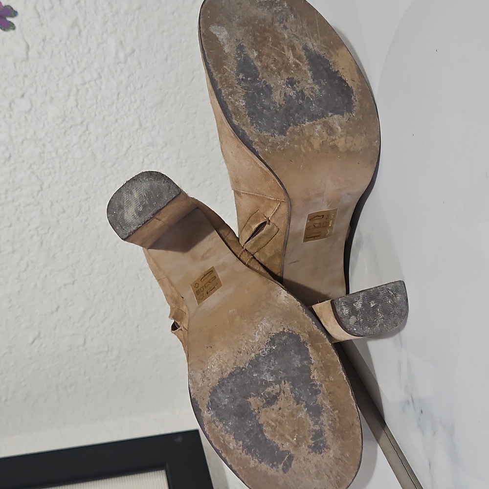 Free People Collections laced cutout suede leather ankle boots - Picture 6 of 8